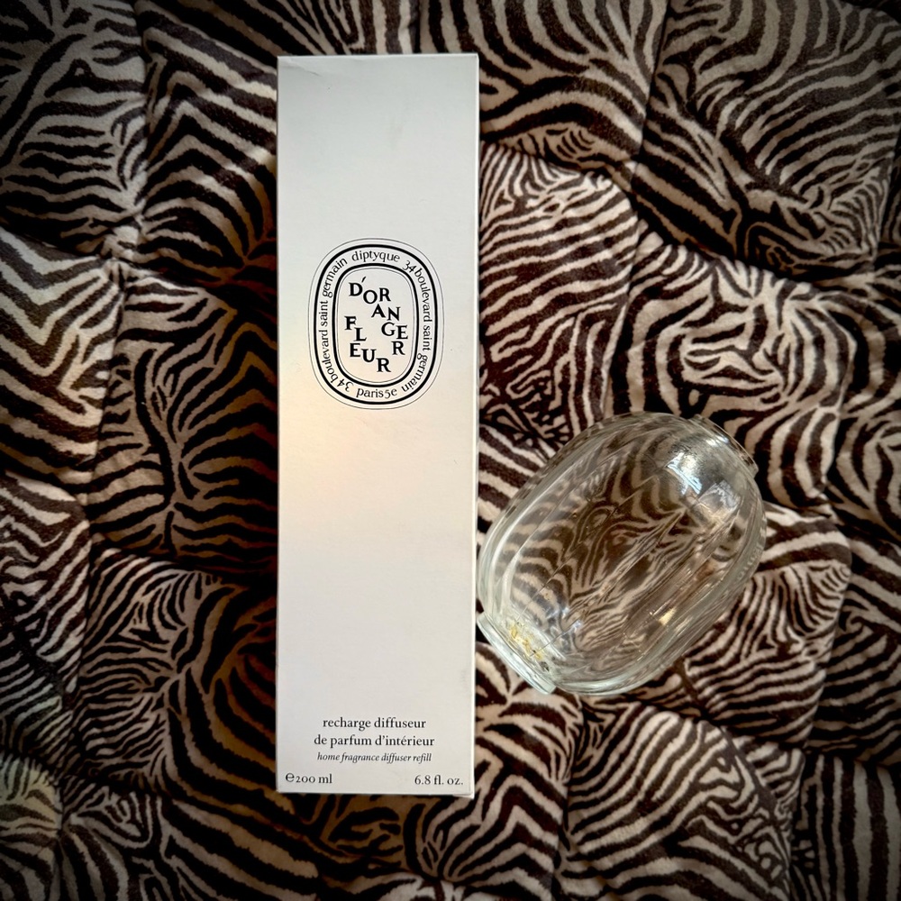 Diptyque Fleur d'Oranger Diffuser Refill - White and Clear